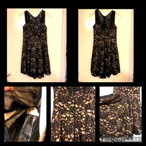 LA SCALLA- Semi-Formal, Black Lace & Sequins Dress